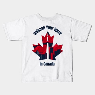 Unleash your spirit in Canada Kids T-Shirt